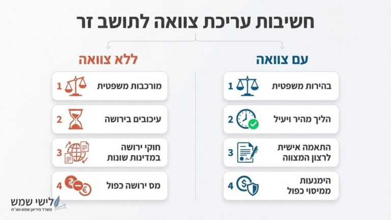 מסמכים משפטיים ועט על שולחן עבודה