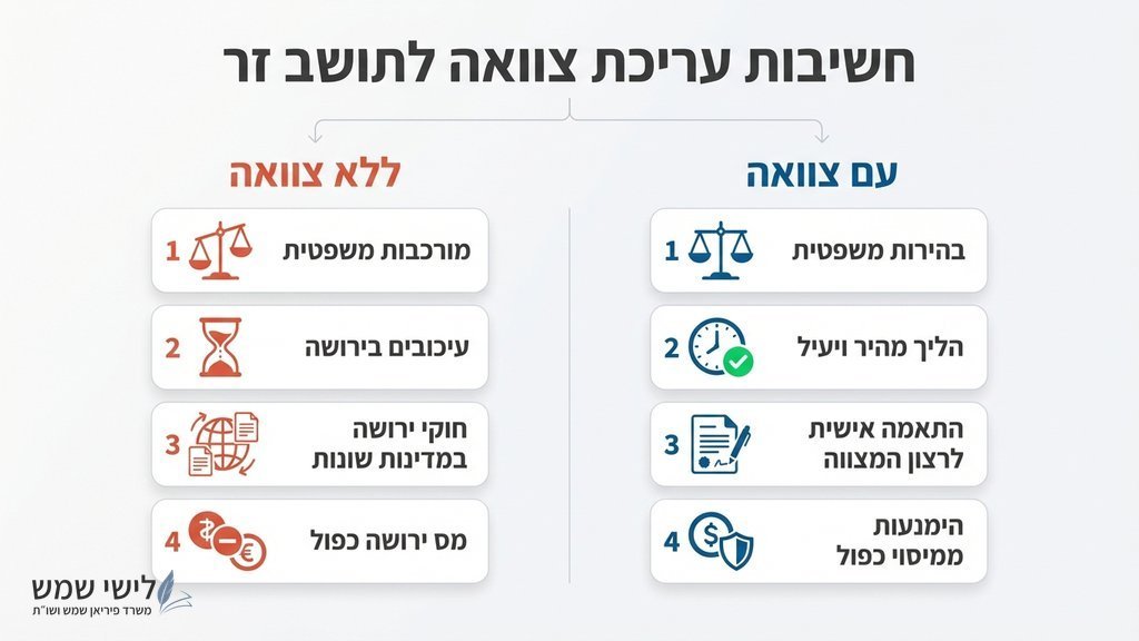 מסמכים משפטיים ועט על שולחן עבודה
